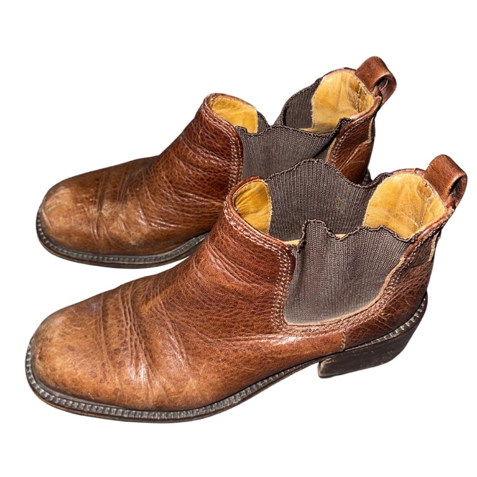 Cole Haan Leather Chunky Heel Chelsea Boot Size 7.5 Bootie