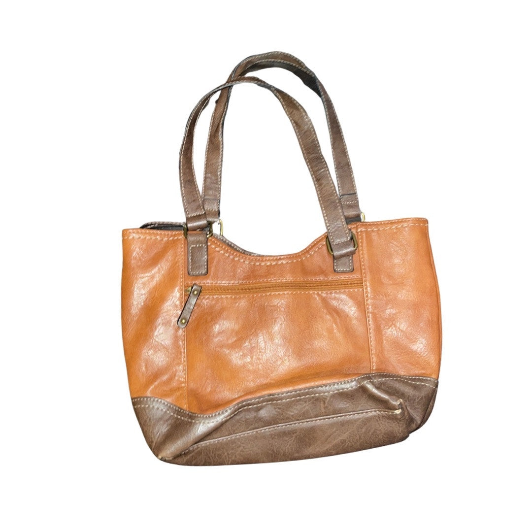 BOC Born Concepts Brown Faux Leather Handbag Tassel Western Purse Cowgirl