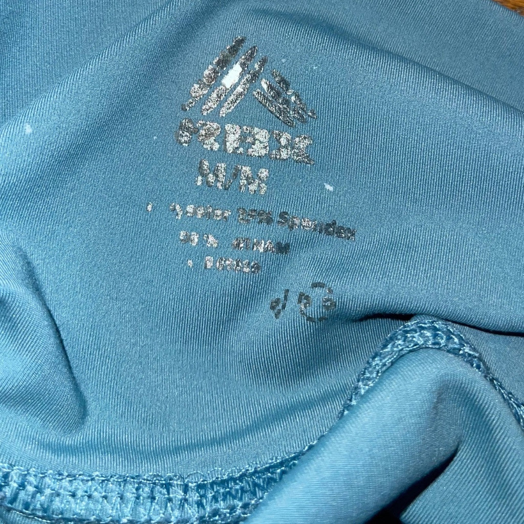 Reebok Leggings Tights Bundle Set of 2 Black & Blue Medium Workout Activewear