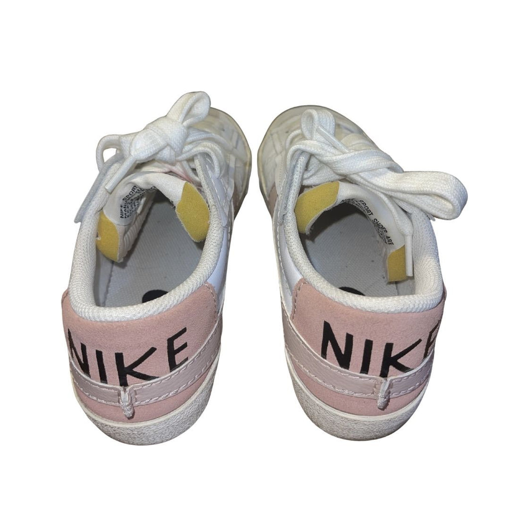 Nike Women Blazer Low 77 Jumbo White Pink Sneaker Size 9 Athletic Casual Sports