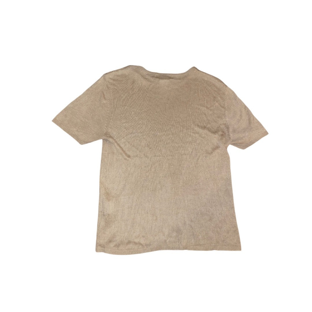 Jaclyn Smith Silk Short Sleeve Top Blouse
