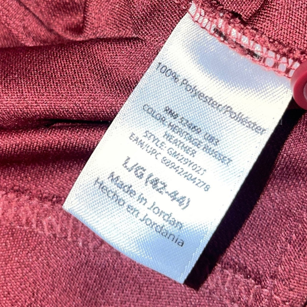 George Lot of 2 Polo Shirts Burgundy and Blue SZ Large Golf Preppy Casual Sporty