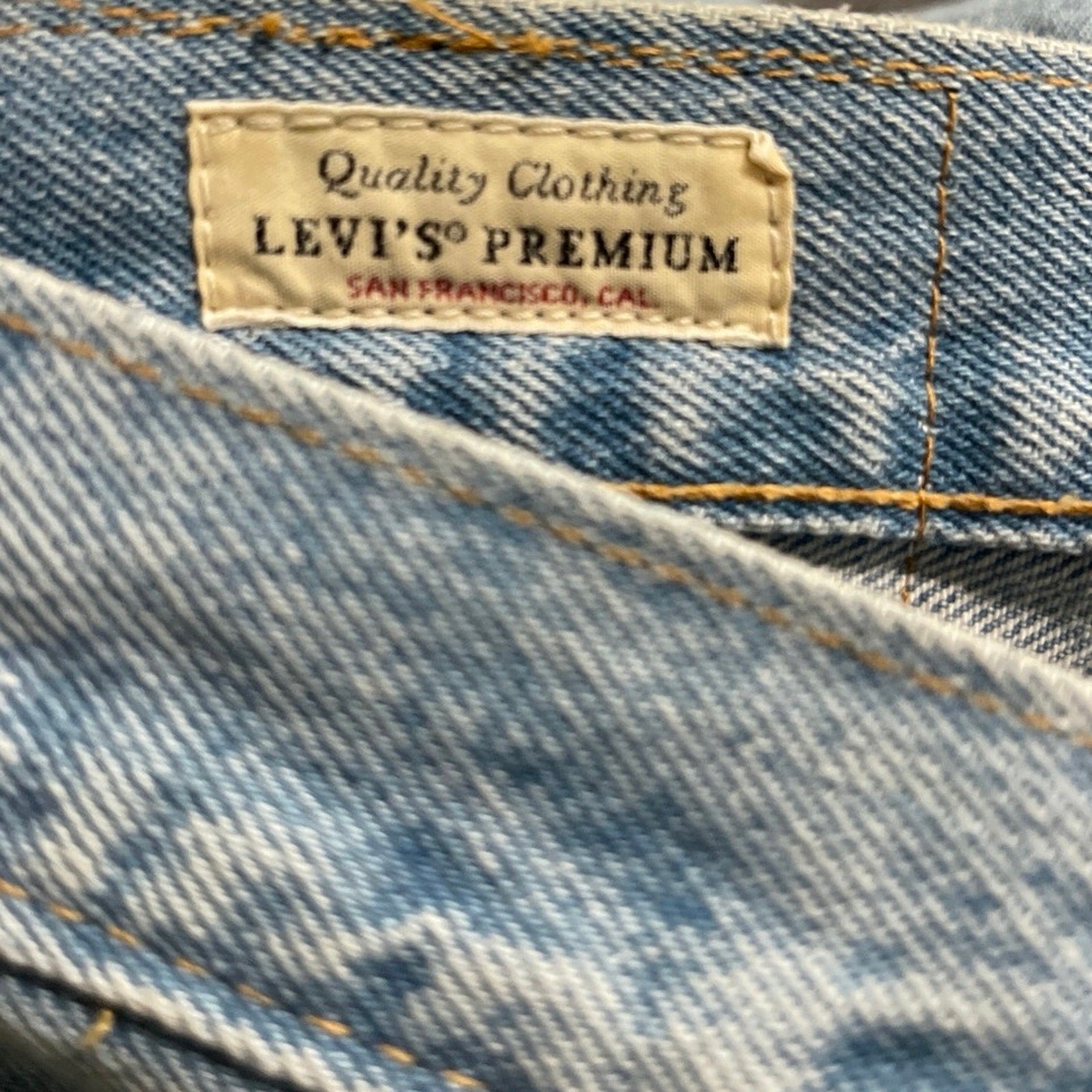 Levi's 501 Button Fly Straight Leg Denim Jeans 33X30 Outwear Classic Streetwear