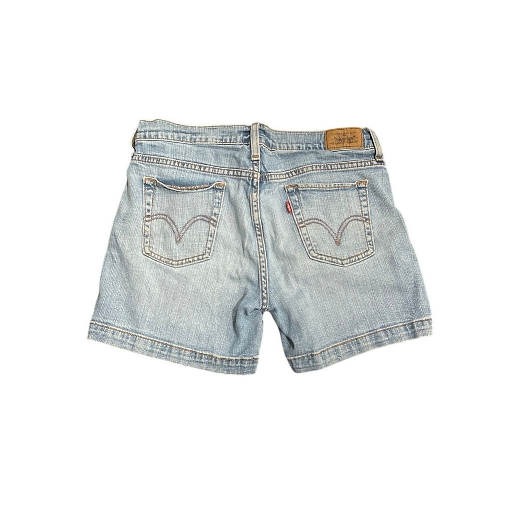 Levi's 515 Denim Jean Shorts SZ 6 Mid Rise Fit Stretch Casual Streetwear