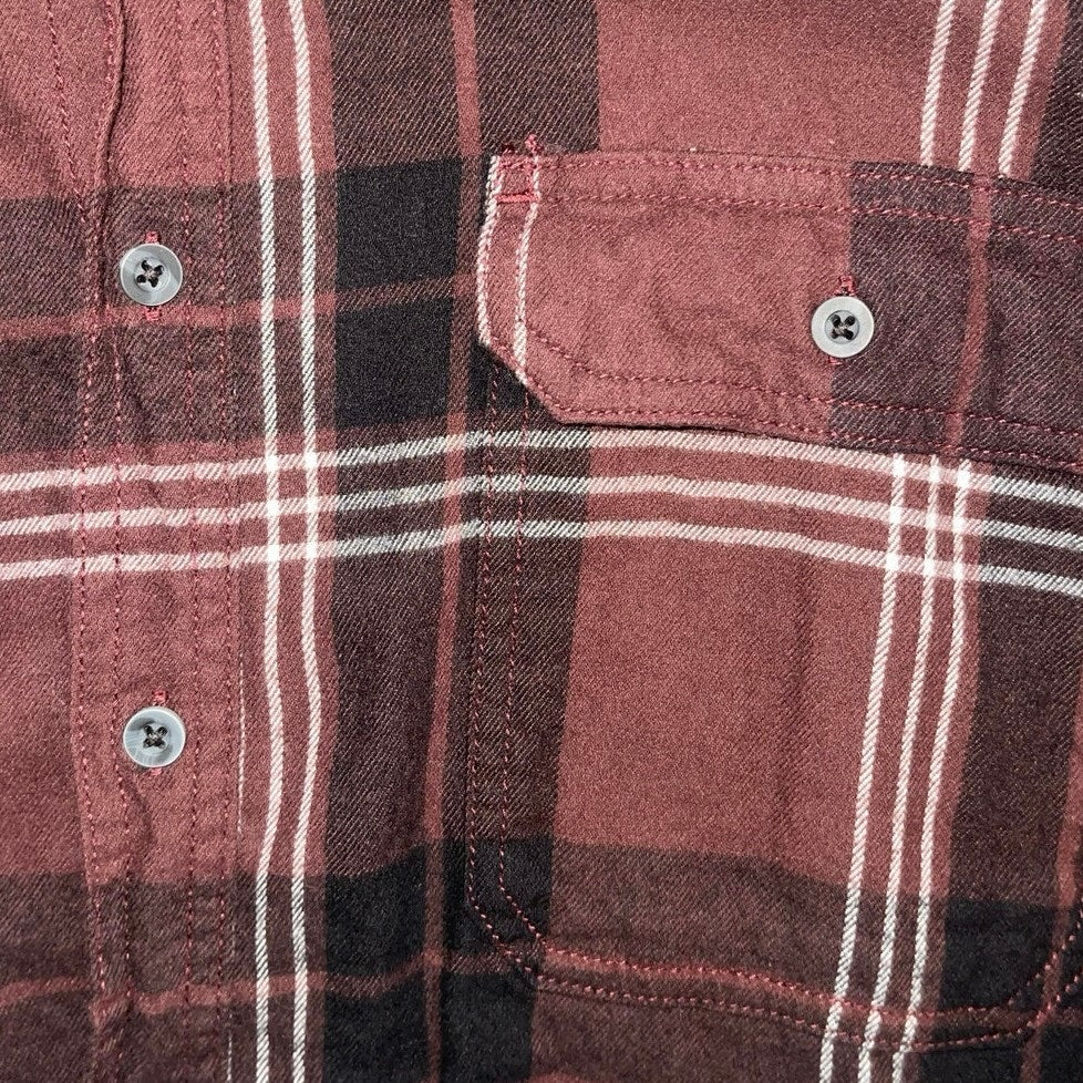 George Plaid Collar Button up long-sleeve flannel Shirt (men)