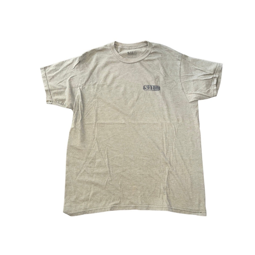 511 Tactical Men T-Shirt Size Large Army Logo Skull Short Sleeve Military
