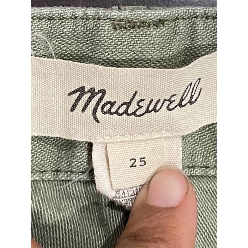 Madewell Curvy Griff Tapered Fatigue Pants 25 Vintage Inspired Relaxed Cropped