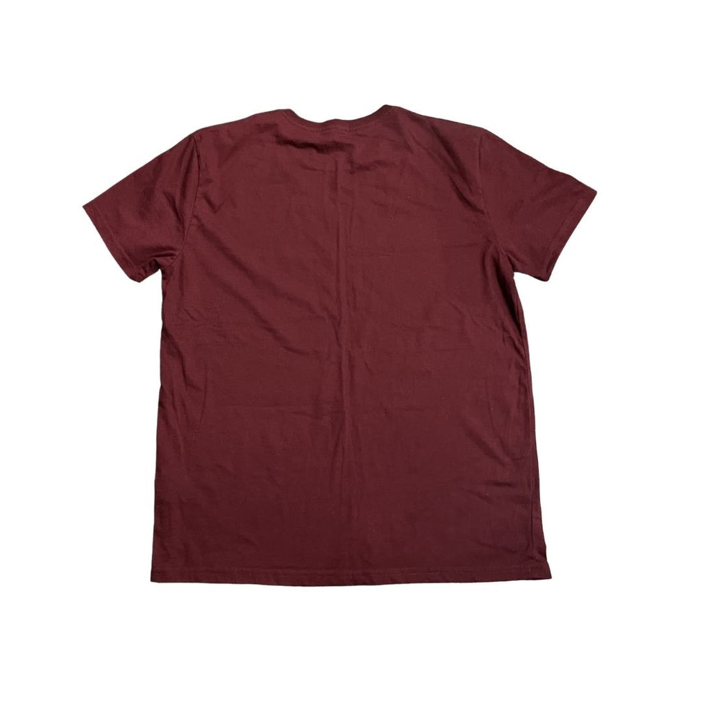 Aeropostale Burgundy USA Graphic Tee Crewneck T-Shirt Size Large Patriotic Sport