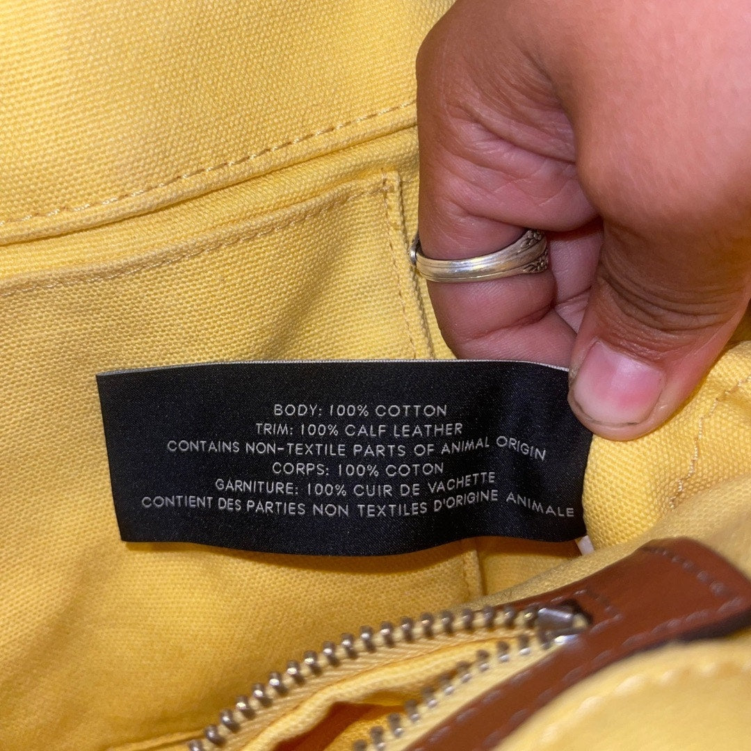 Marc by Marc Jacobs St. Tropez Canvas Market Tote Black Sequin Detailing Flaw