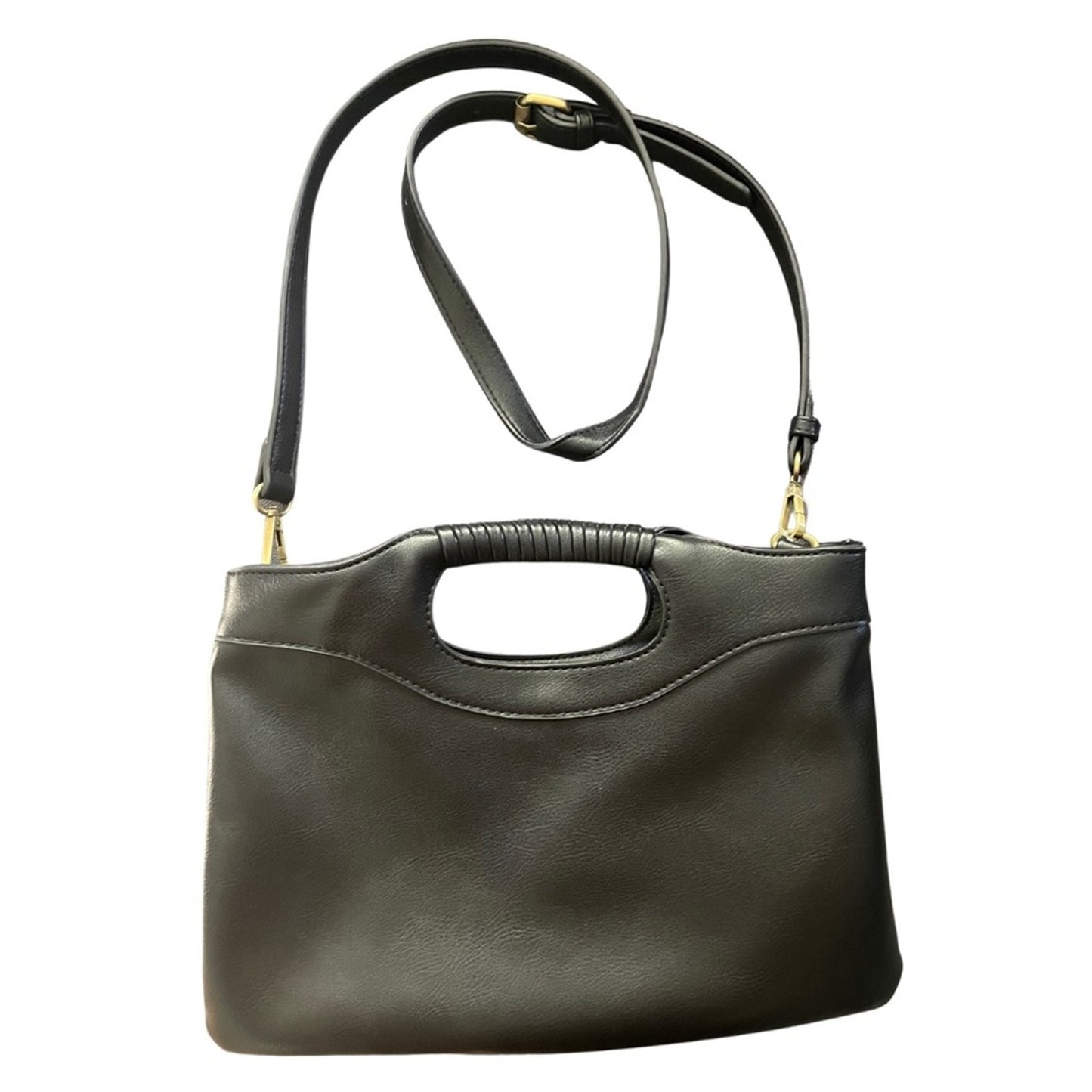 Anthropologie Morgan woven black crossbody bag purse