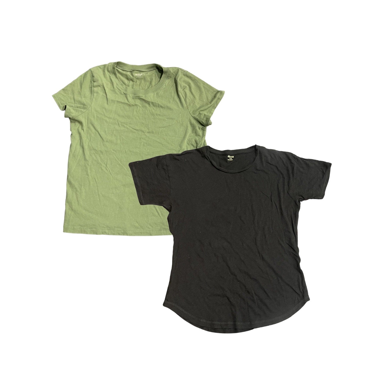 Madewell Lot of Two Tee T-shirts Size Medium Casual Cotton Everyday Minimalist