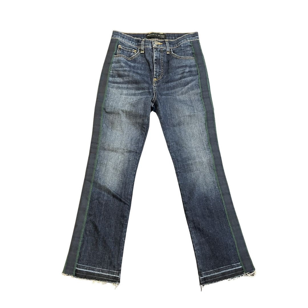 Veronica Beard Denim Jeans Carly Kick Flare High Rise Pants SZ 26 (2) Retro Chic
