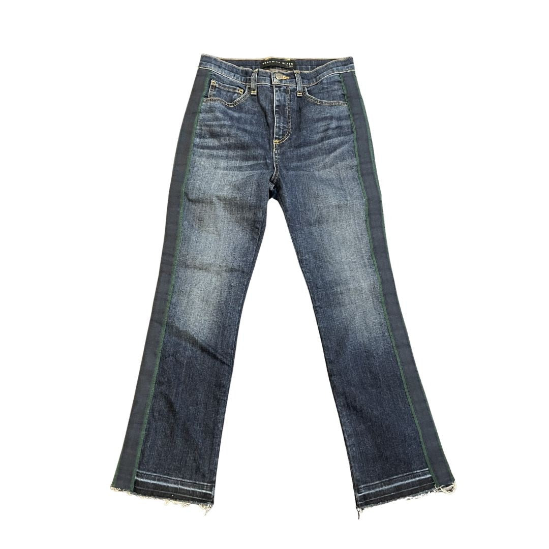 Veronica Beard Denim Jeans Carly Kick Flare High Rise Pants SZ 26 (2) Retro Chic
