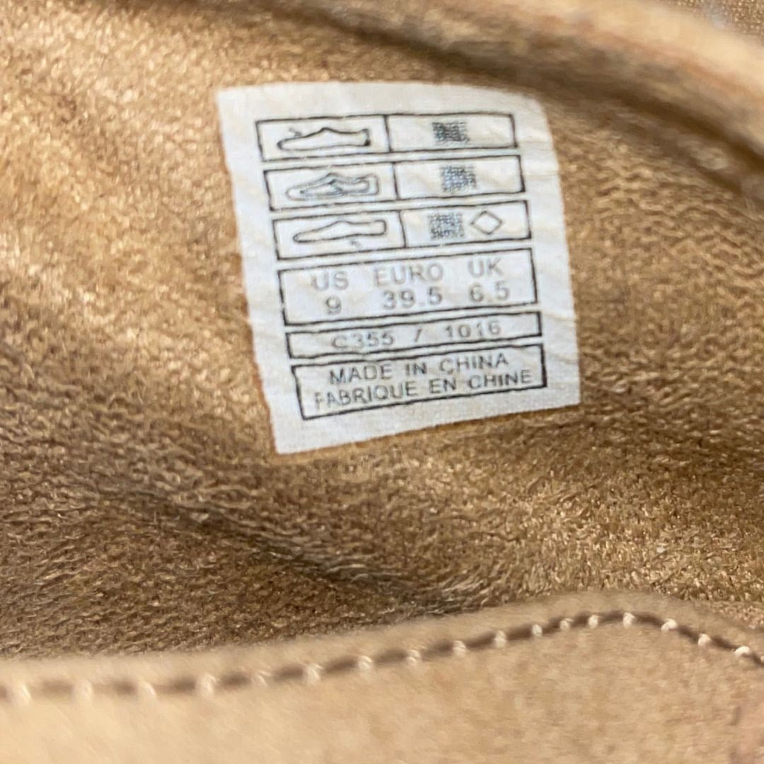 Rocket Dog Ankle Boots Beige Suede Size 9 Lace up Booties Chunky Heel