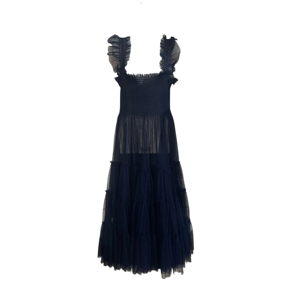 Hill House Home The Collector's Edition Ellie Nap Dress Blue Tulle Smoked Bodice