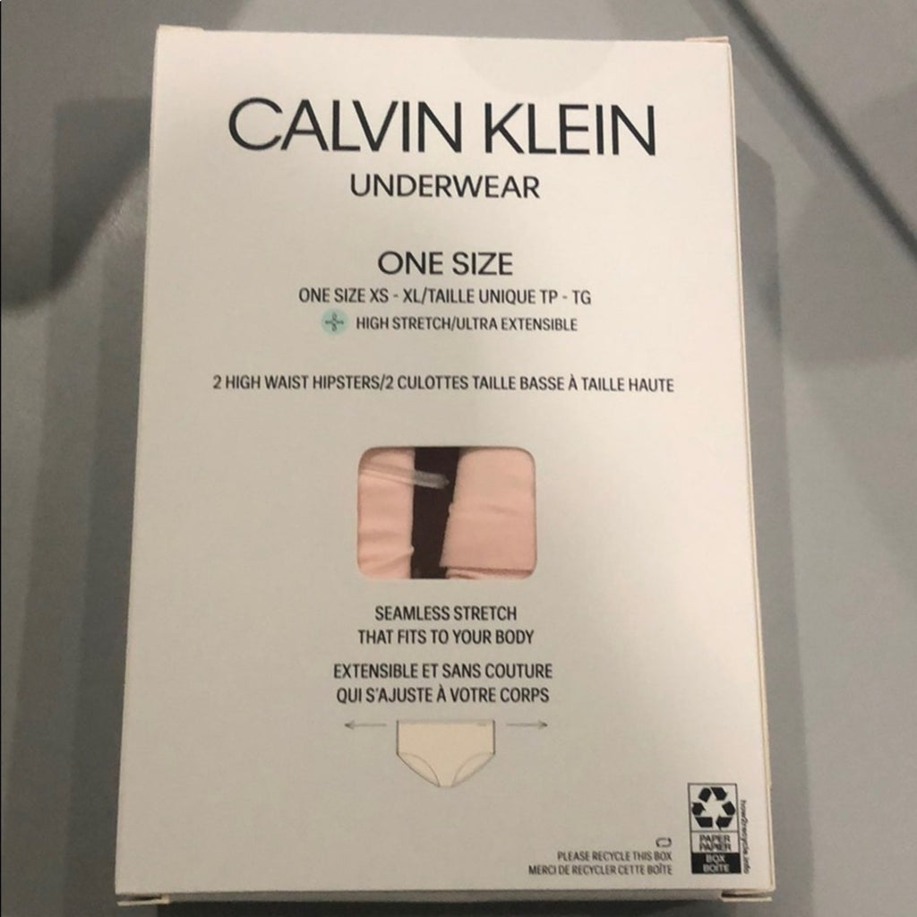 Calvin Klein underwear High Waist Hipsters One Size 2 pack rose pink  NWT