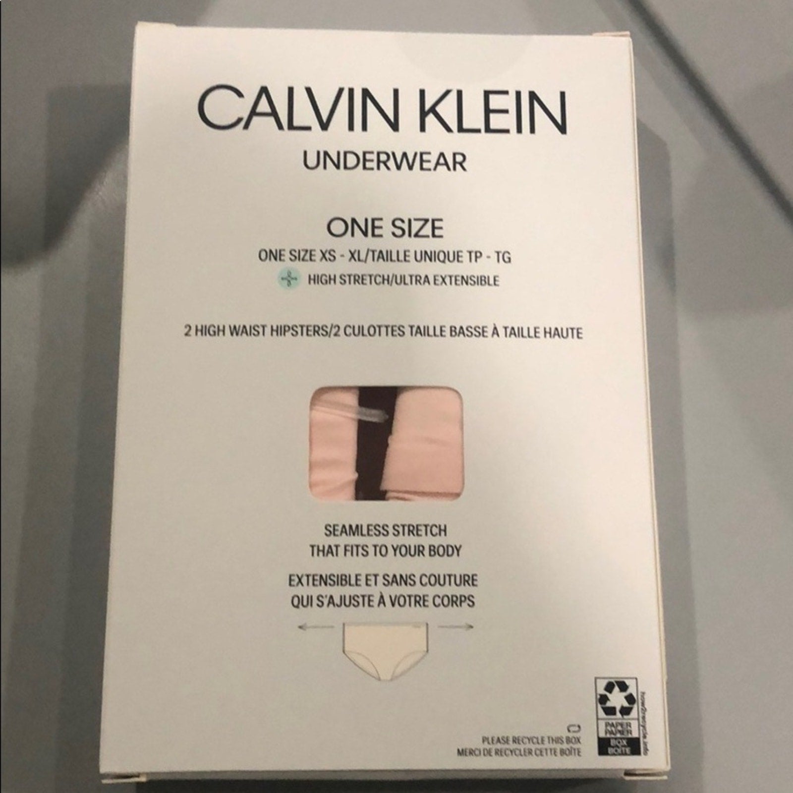 Calvin Klein underwear High Waist Hipsters One Size 2 pack rose pink  NWT