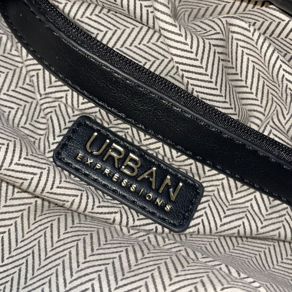 Urban Expressions Victoria Slouchy Hobo Vegan Leather Woven Braided Handbag
