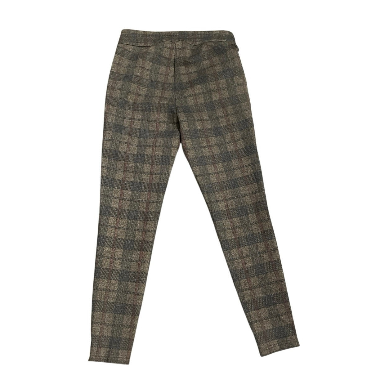 Zac & Rachel Skinny Ankle Plaid Pull On Slim Fit Pants SZ S Preppy Academia