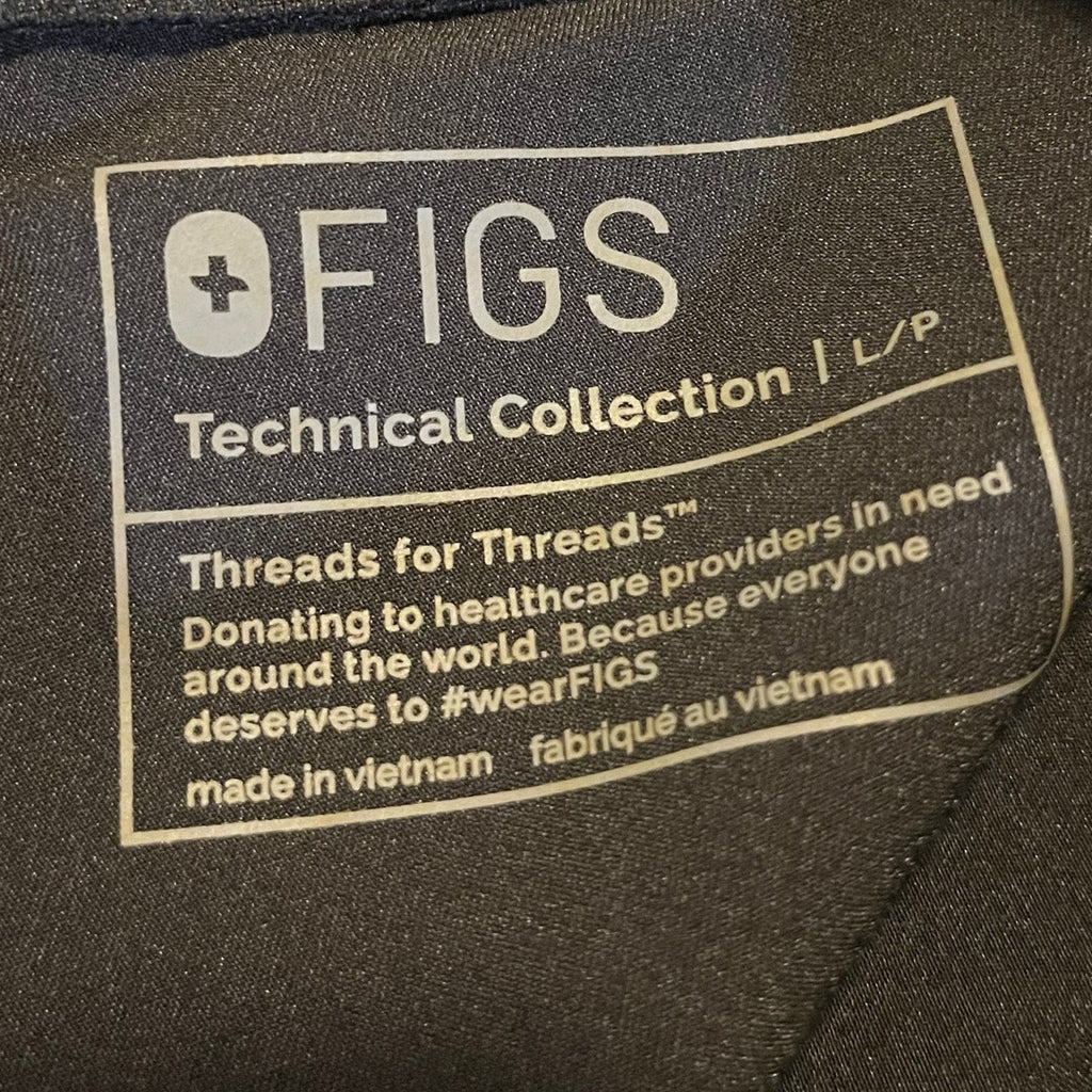 FIGS Zamora Joggers Scrub Pants Pockets Size Large Petite Elastic Waistband NWT