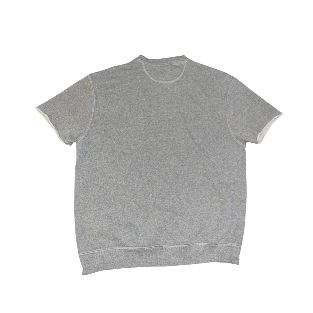 Under Armour Sweatshirt Mens Gray Terry Short Sleeve Crewneck Size Large Workout