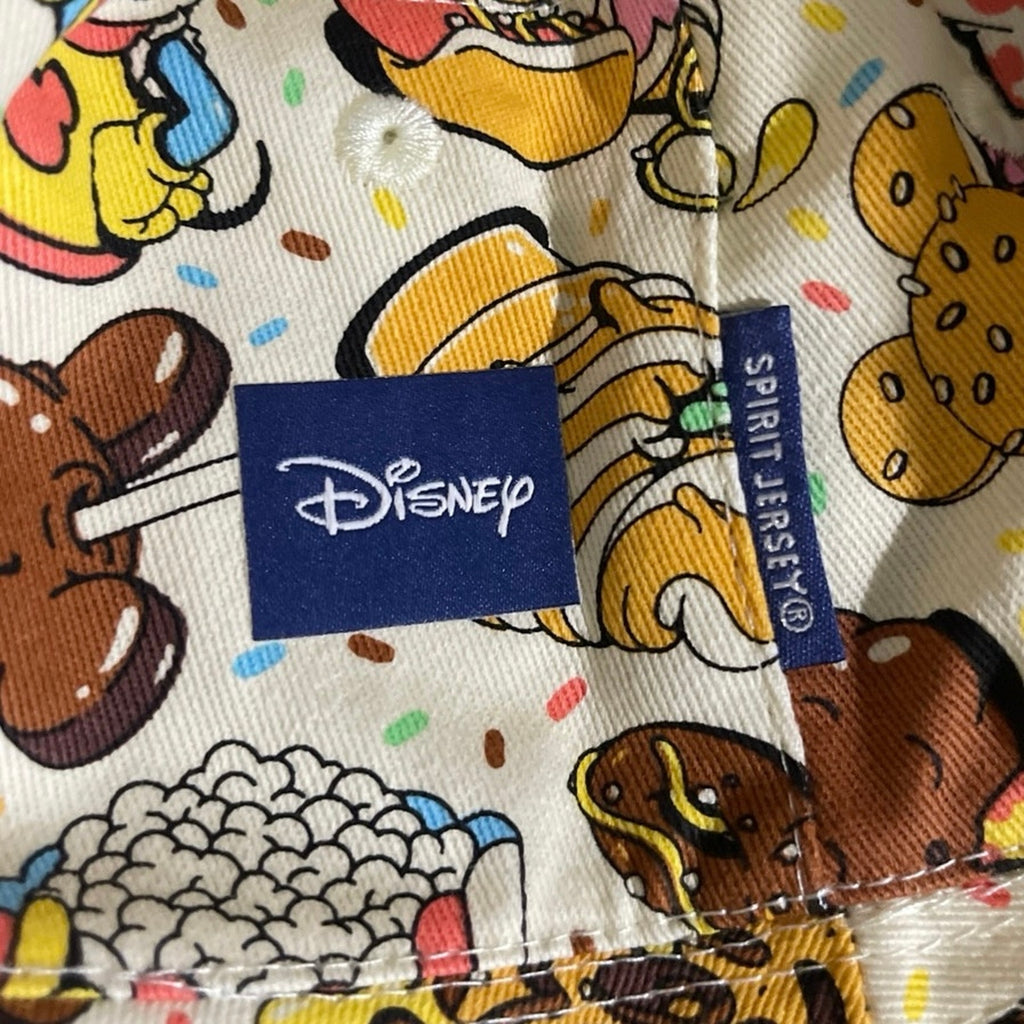 Disney Eats Reversible Bucket Hat By Spirit Jersey NWT Embroidered Mickey Mouse