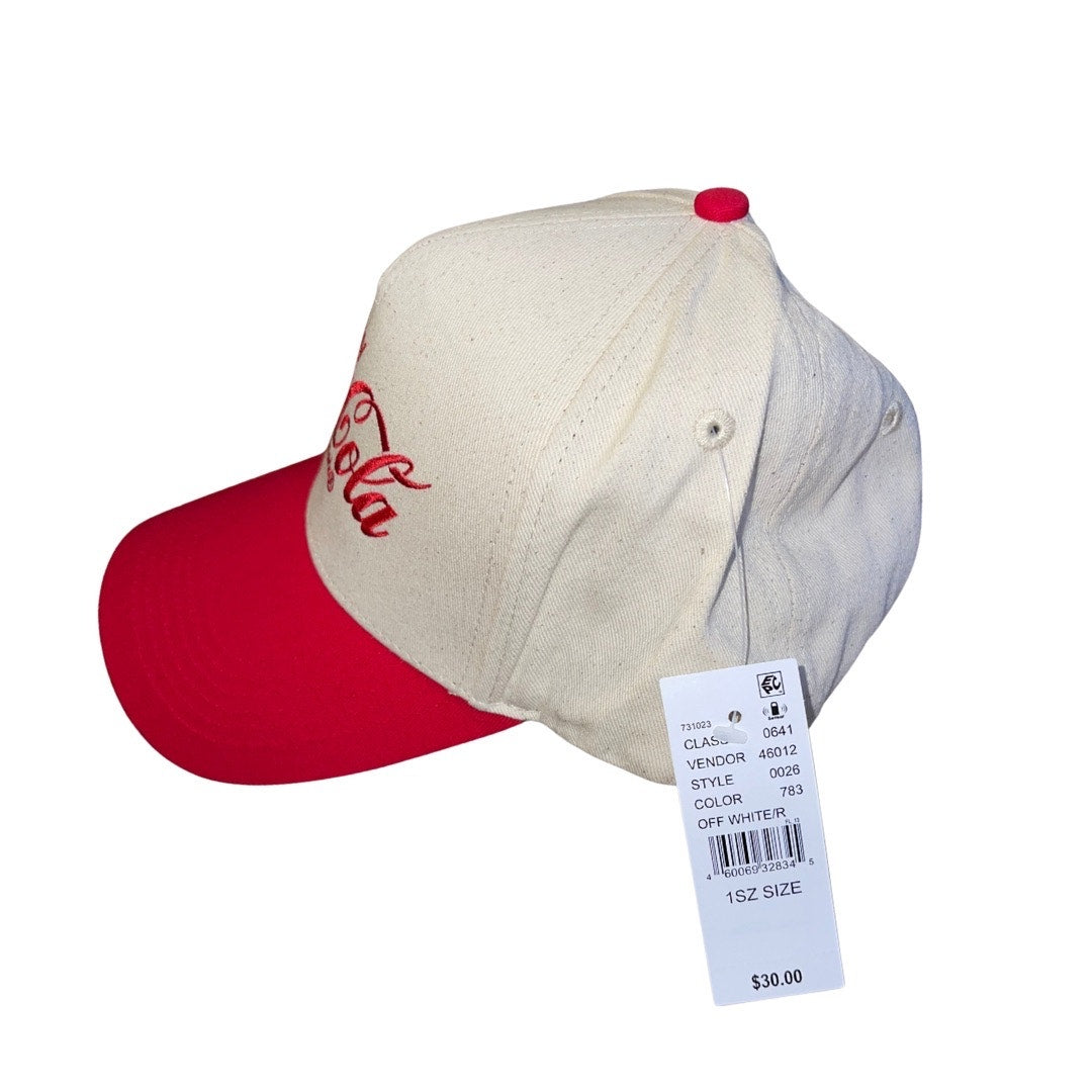 Coca-Cola Coke by PacSun Baseball Cap Snap fit One Size Canvas Adjustable NWT