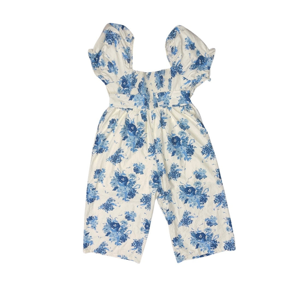 CIDER SQUARE NECK PUFF SLEEVE FLORAL JUMPSUIT CURVE & PLUS SIZE NWT