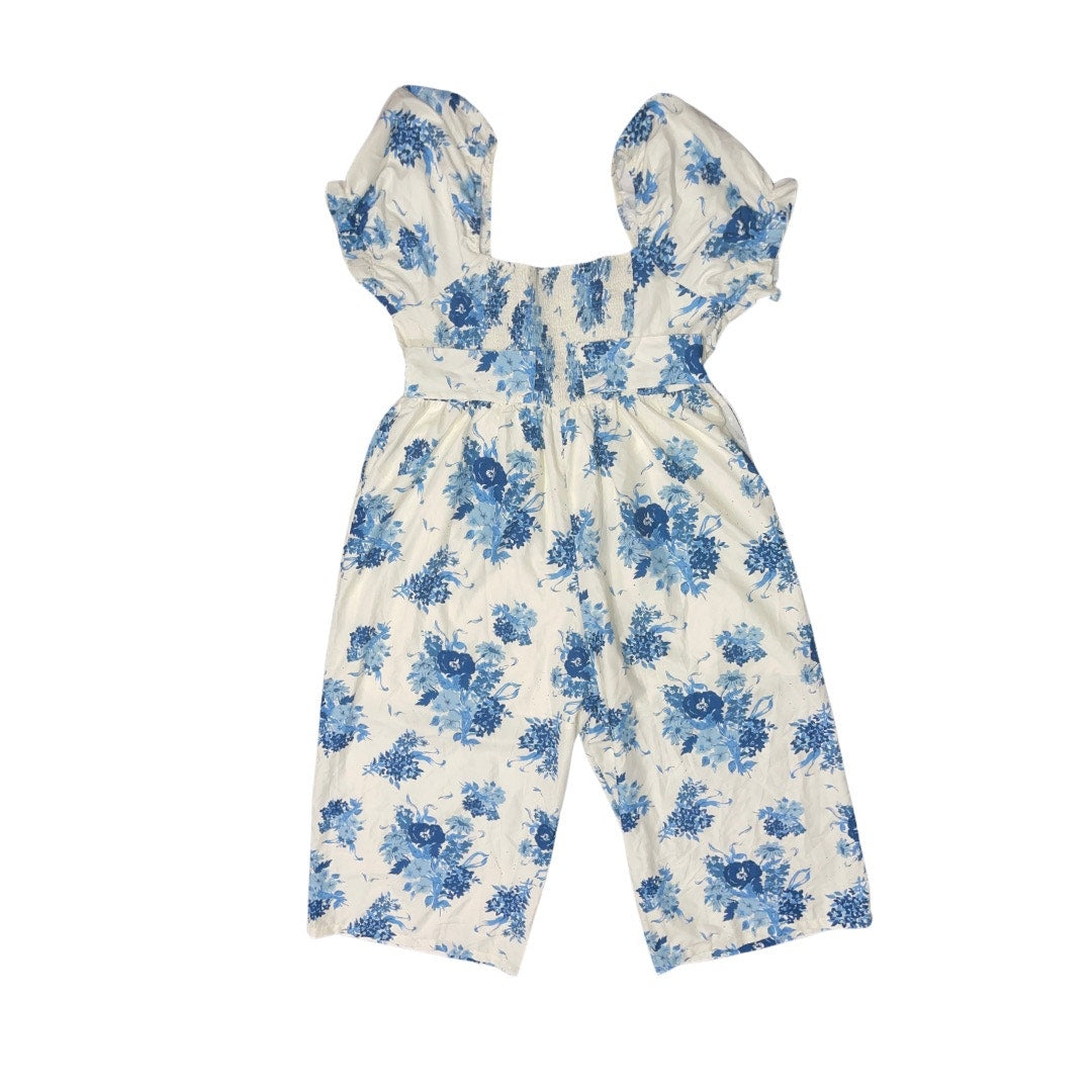 CIDER SQUARE NECK PUFF SLEEVE FLORAL JUMPSUIT CURVE & PLUS SIZE NWT