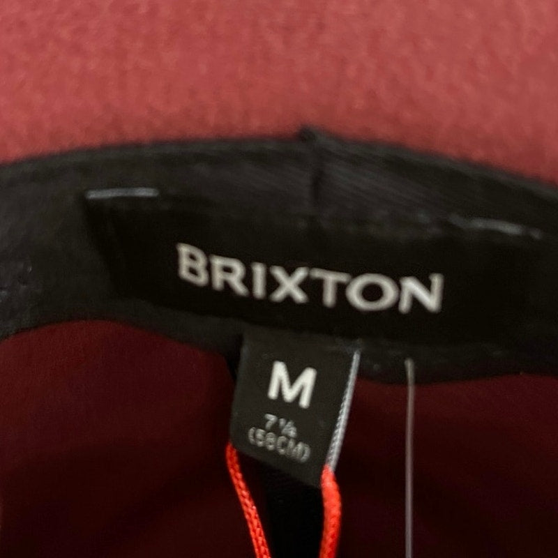 Brixton Messer Fedora Unisex Felted Wool Faux Leather Band SZ M NWT Cowboy