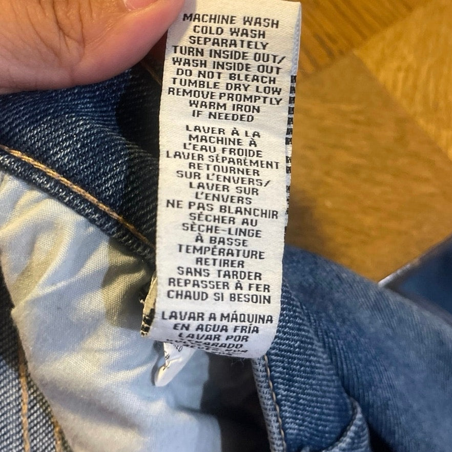 Celebrity Pink The Eleven Distressed Slim Straight Jeans SZ 11/30 80s inspired