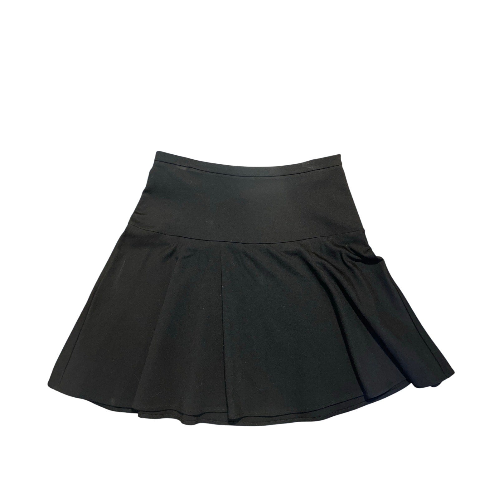 Merona Pleated Black Stretched Mini Skirt Size 6