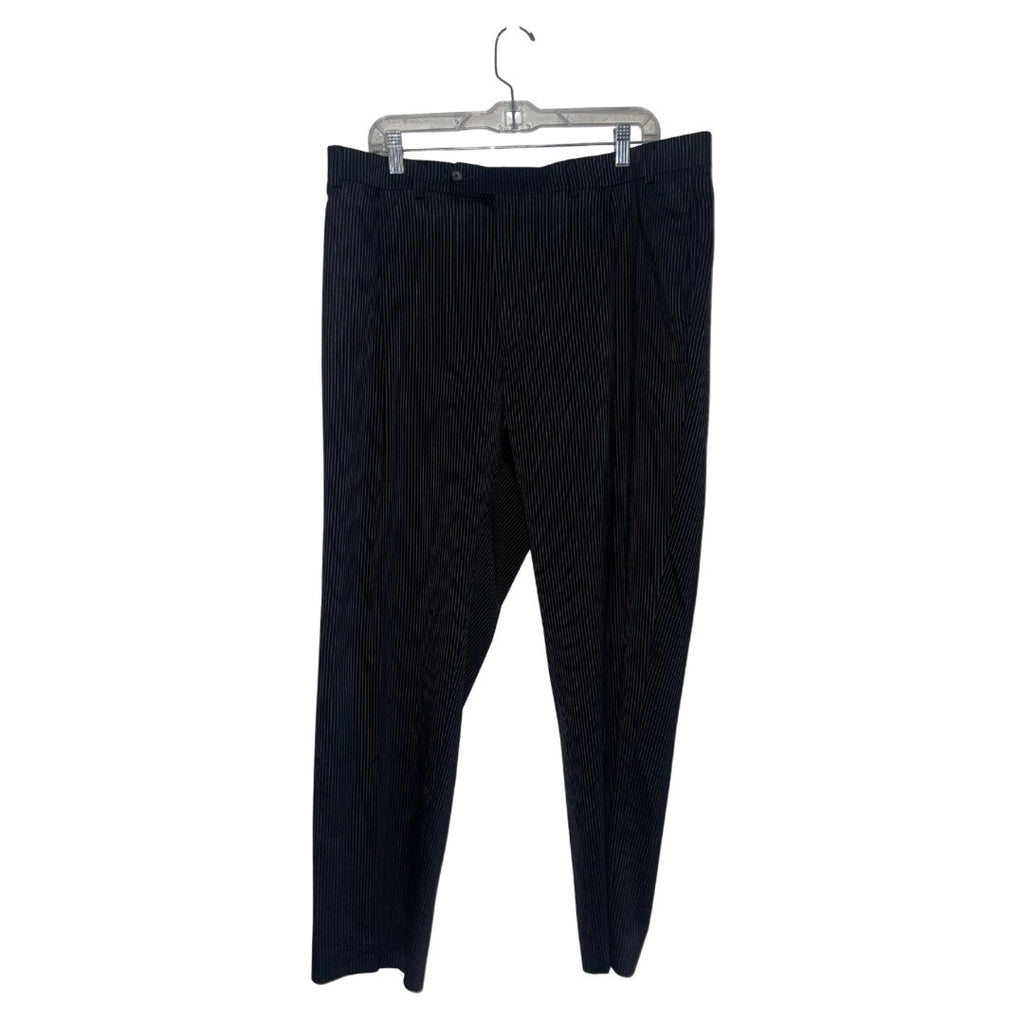 Geoffrey Beene Pinstripe Trousers Slacks Pants SZ 40X30 Career Office 100% Wool
