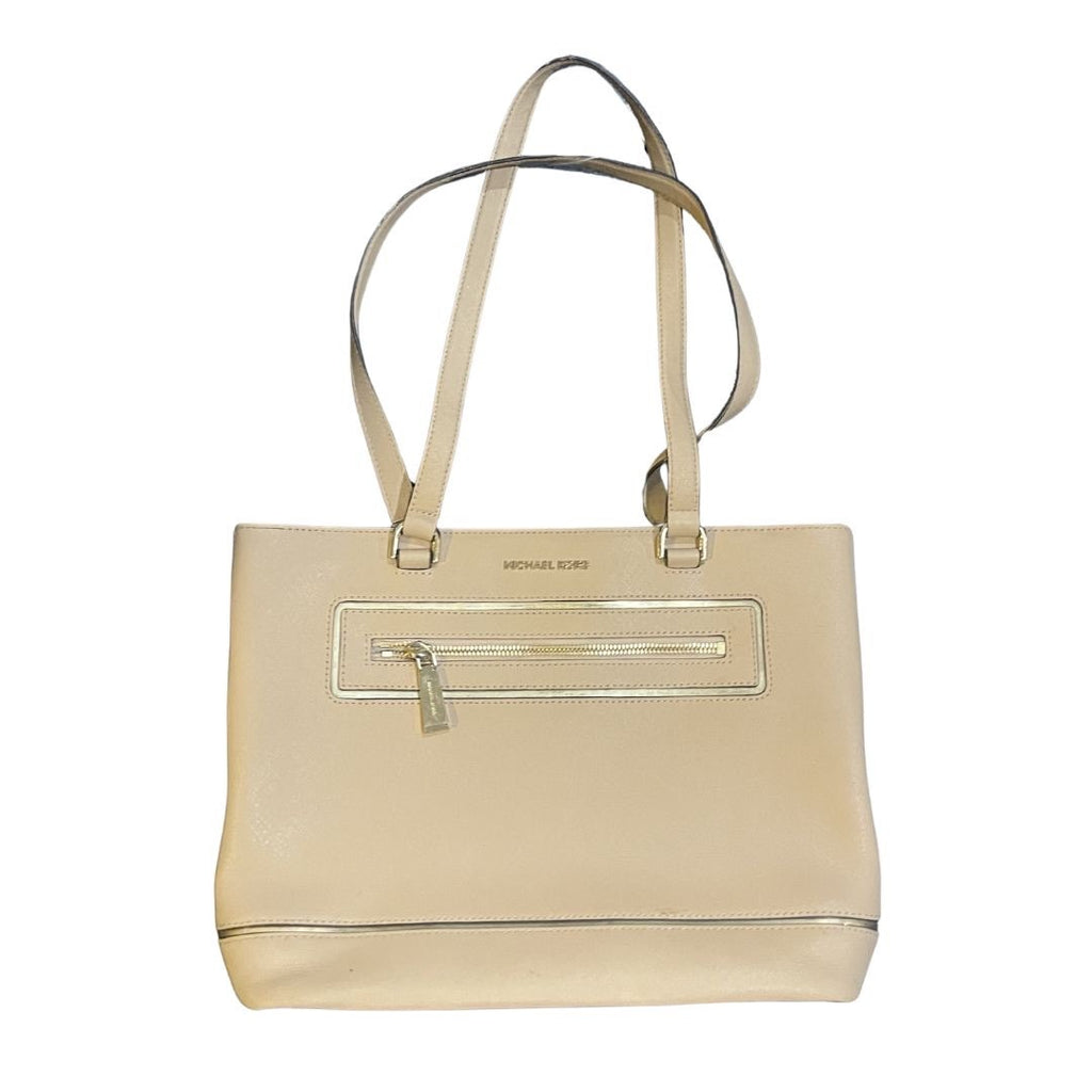 Michael Michael Kors Frame Out Large North South Tote Shoulder Bag Quiet Luxury