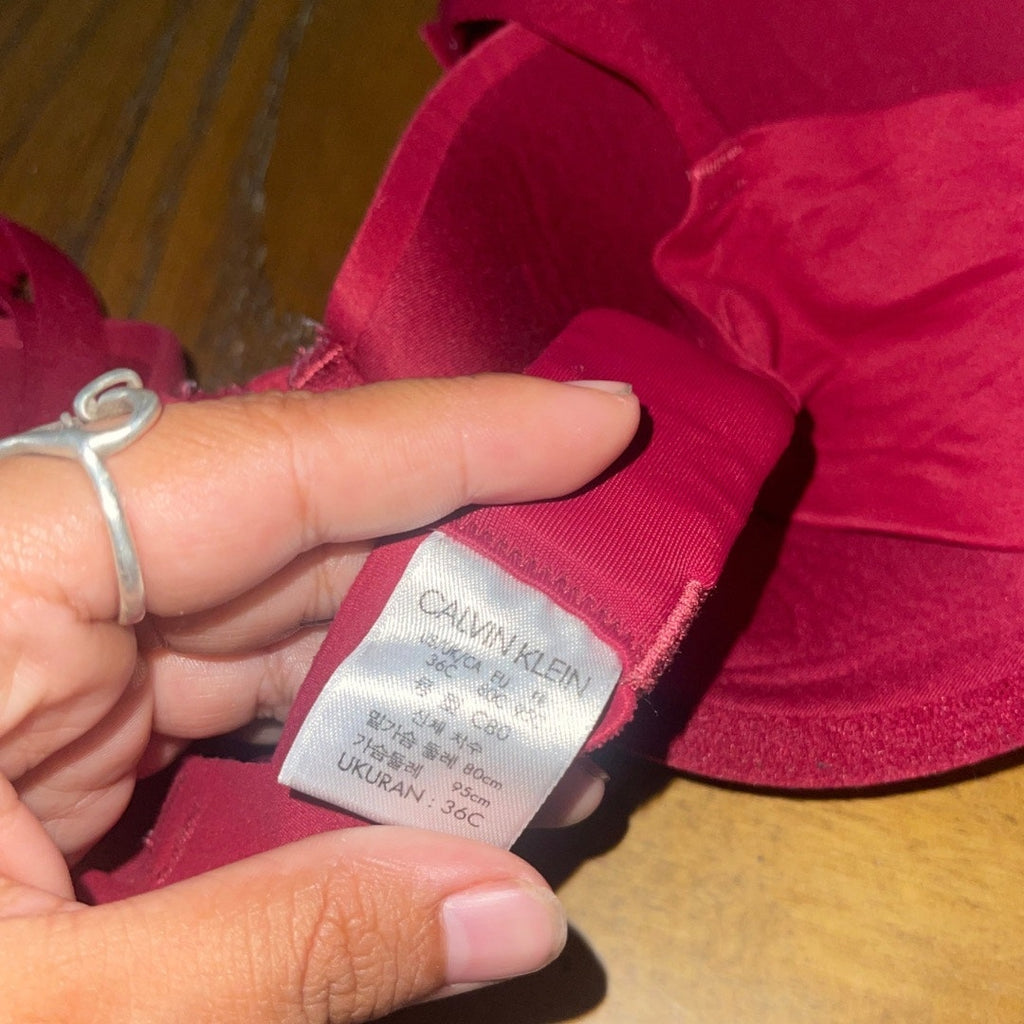 Bundle Women Calvin Klein Bras Intimates Underwire Size 36C Adjustable