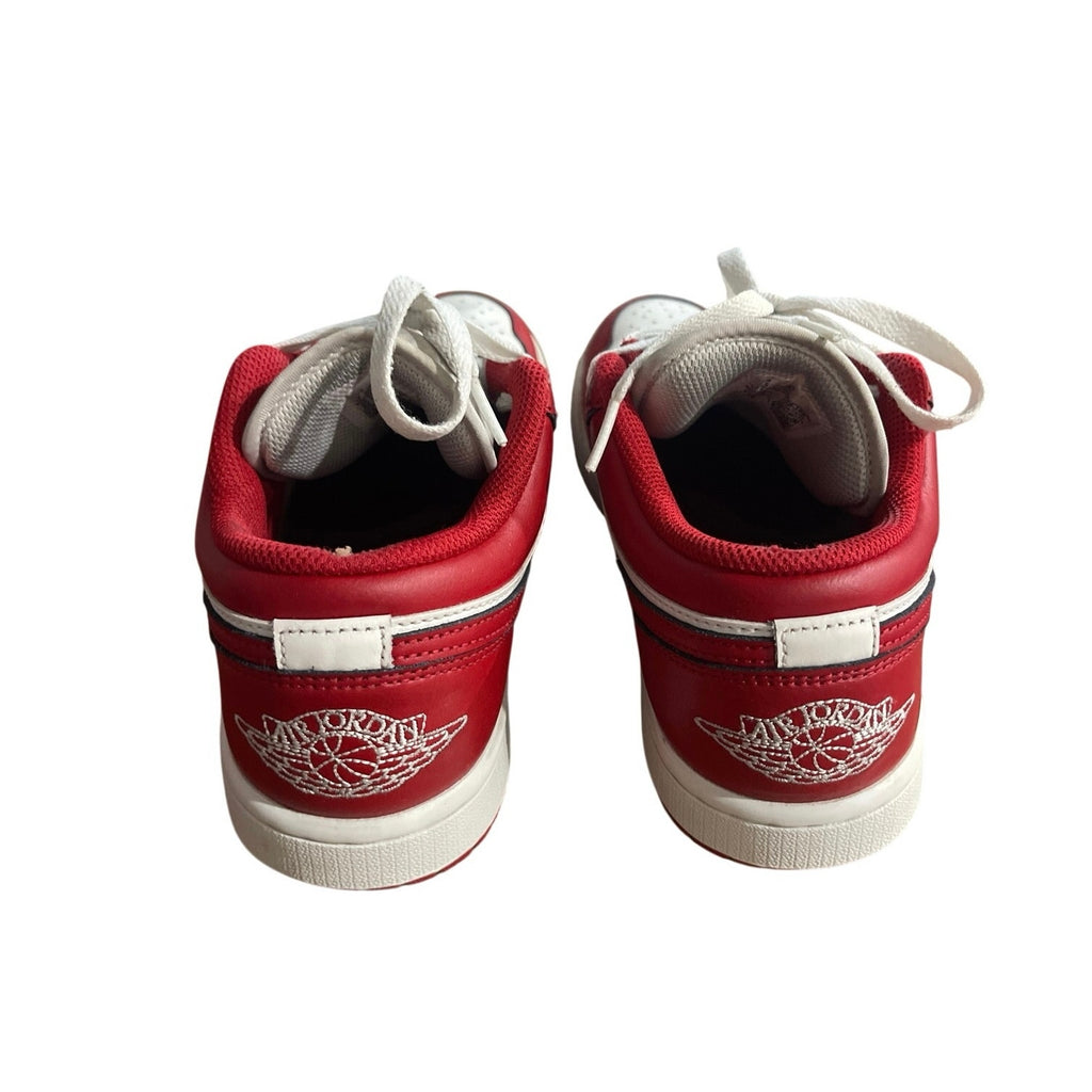 Nike Air Jordan 1 Low Varsity Red White Sneakers SZ 7.5 Athletic Streetwear