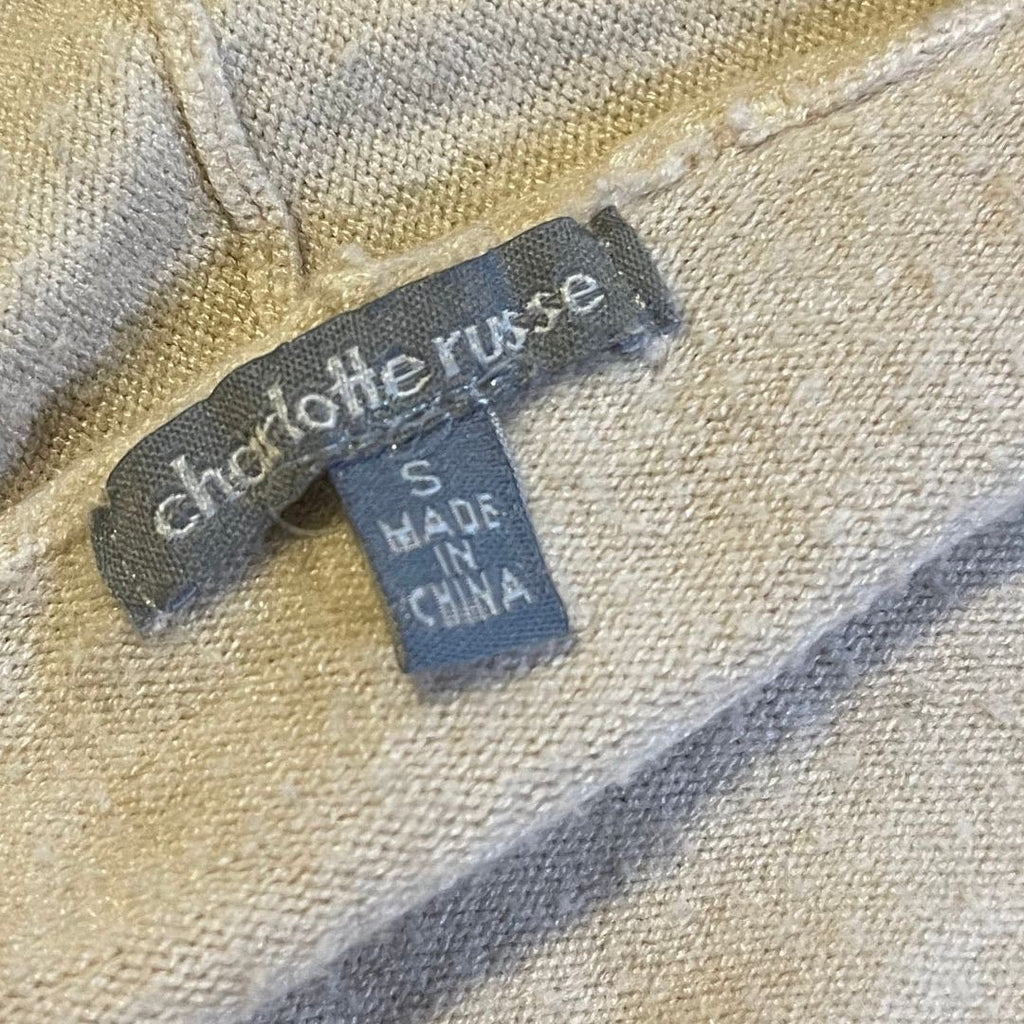 Charlotte Russe Open Front Cardigan Sweater Size Small Casual Minimalist Boho