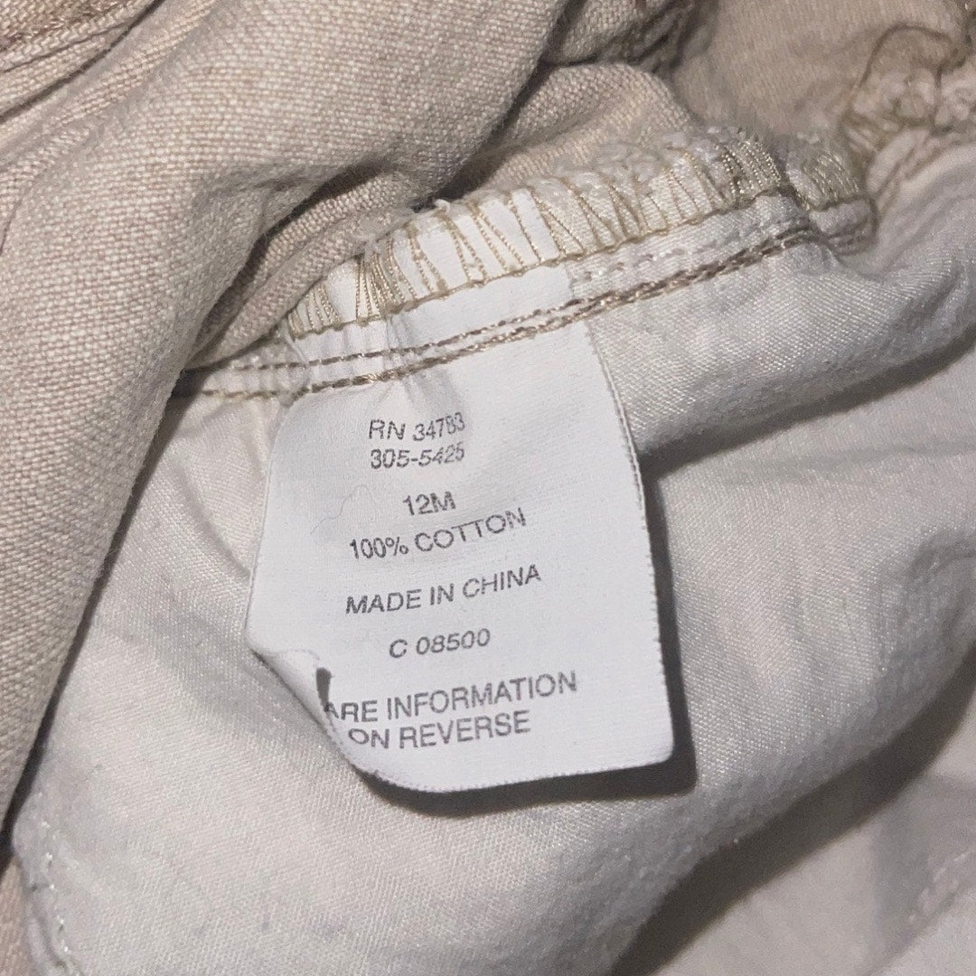 Vintage Women Lee Original Jeans  Denim Beige High Rise 100% Cotton Size 12 Y2K