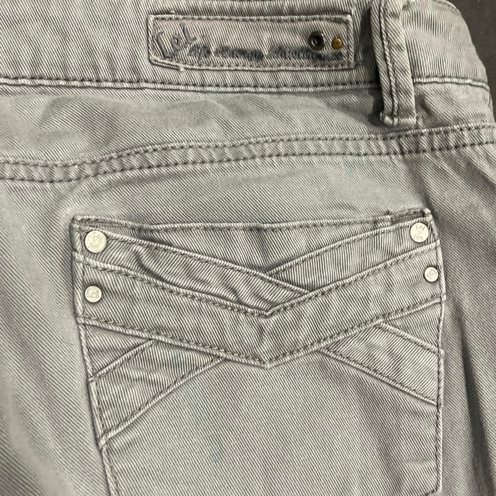 L.e.i. Gray Mid Rise Ashley Trouble Skinny Jeans 13 Streetwear Casual Everyday