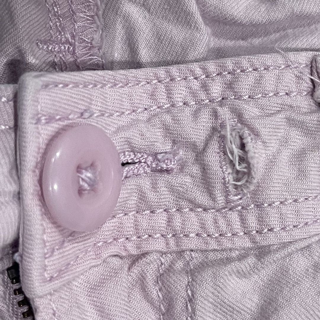 Arizona Jean Co. Cropped Cargo Pants Lavender Size 11 Utility Streetwear Relaxed