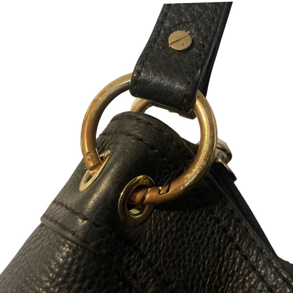 Michael Kors Moxley Hobo Pebbled Leather Shoulder Handbag Slouchy Boho Chic