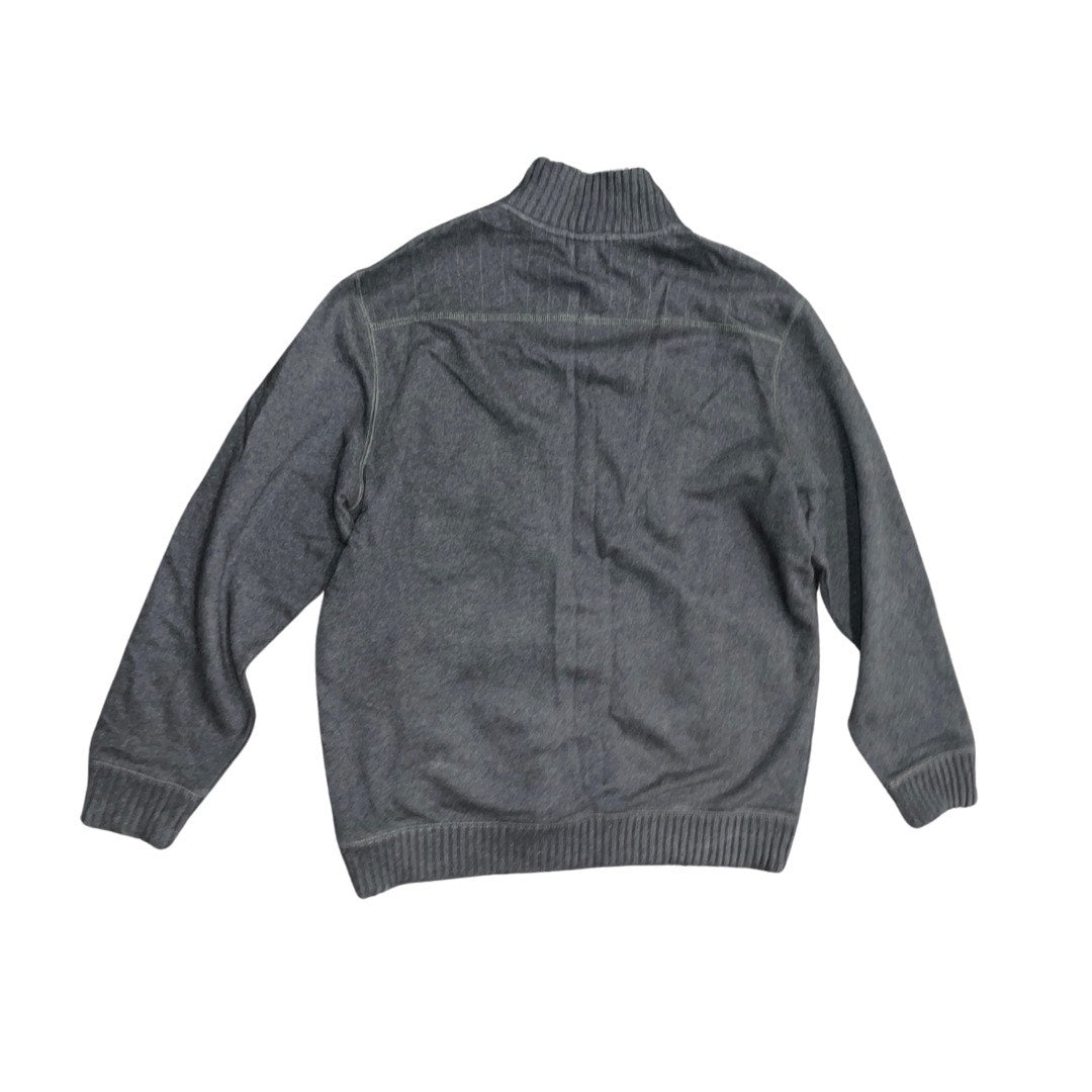 Calvin Klein CK Men's Full Zip up Mock Neck Sweater Size XL