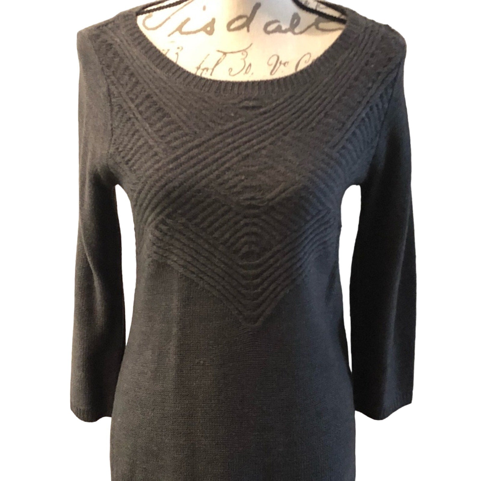 Mossimo Long Sleee Knit Sweater Dress Size Small Fall Winter Cozy Target