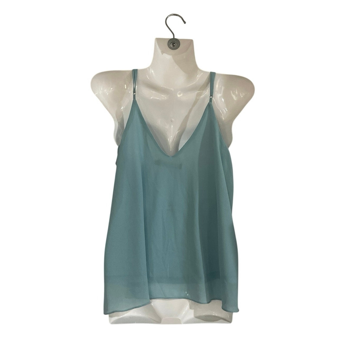 E.ssue Babydoll Camisole Drape Flowly Blouse Size Small Y2K Chiffon Party Chic
