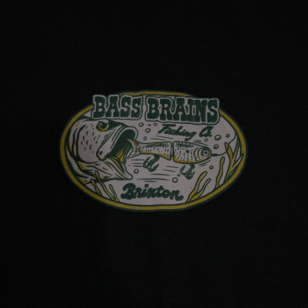 Brixton Bass brains Collab Standard T-Shirt 100 % Cotton Size Large NWT