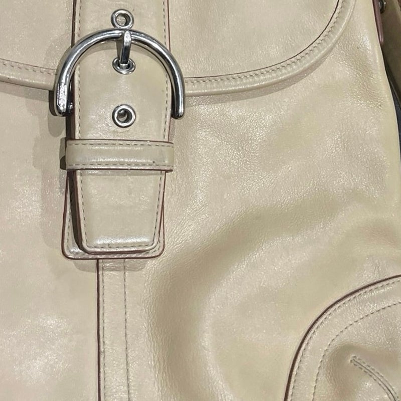 Vintage Coach Soho Buckle Flap Leather Shoulder Crossbody Bag Model 9480 Y2K