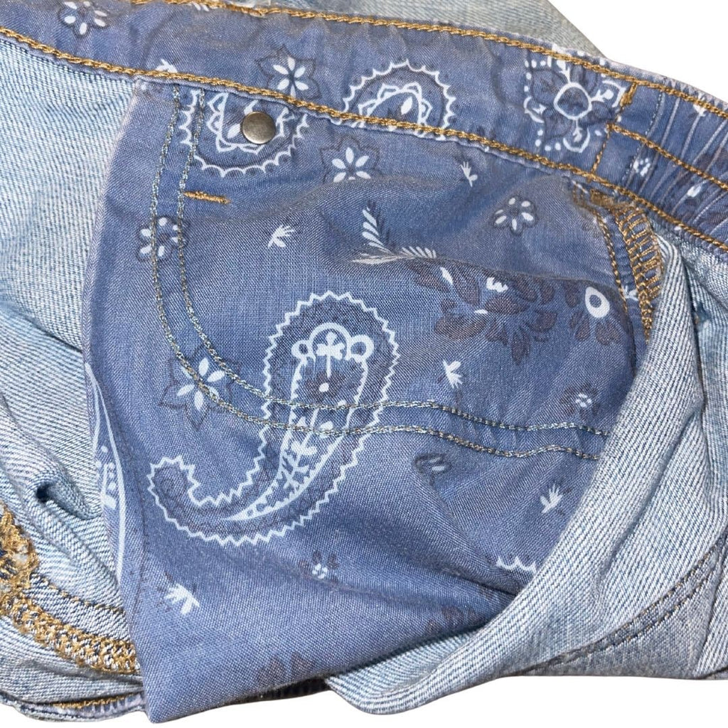 Aerie Cutoff Distressed Shorts Medium Elastic Waist Cowgirl Festival Beach Y2K