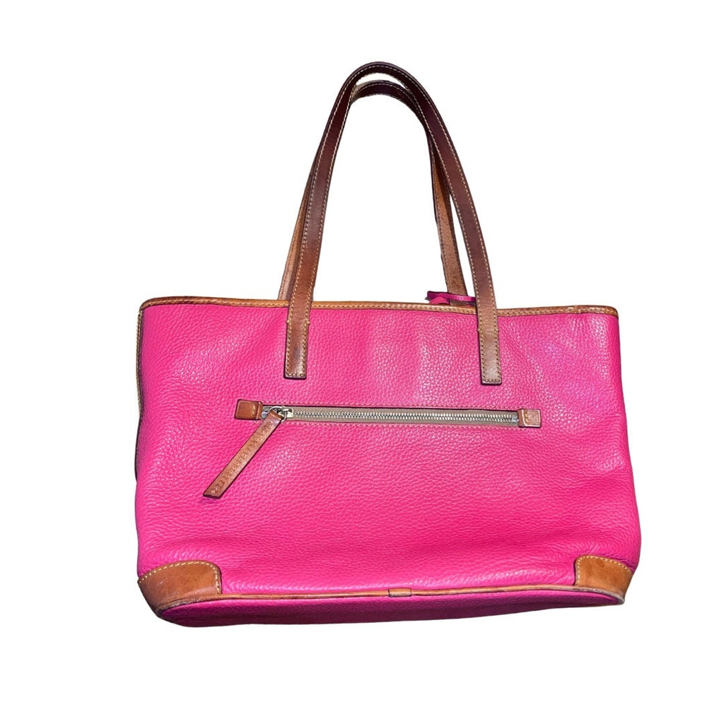 Dooney & Bourke Charleston Pink Shoulder Handbag Pebble Leather Tote Purse