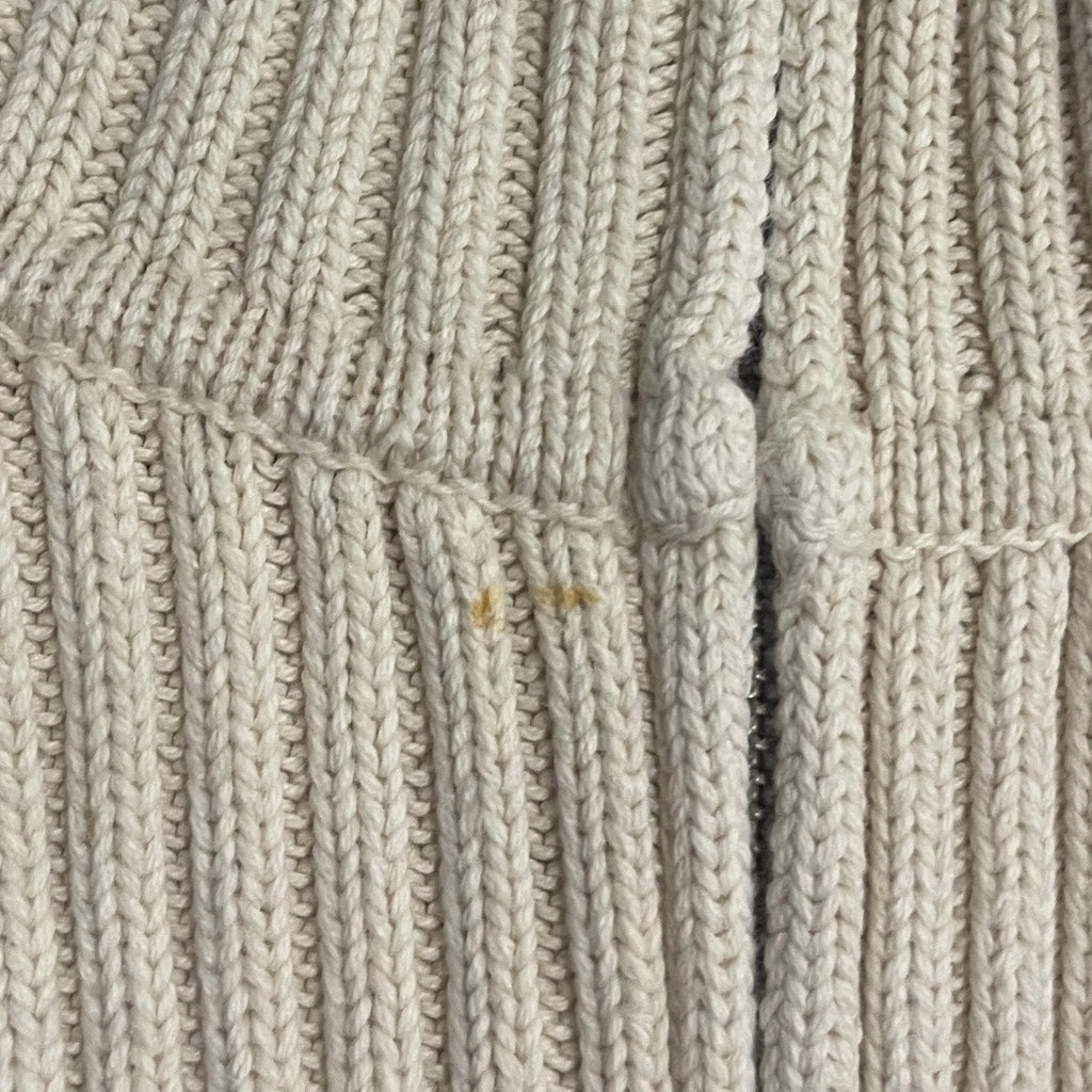 Gap Chunky Ribbed Knit Wide Collar Zipper Cardigan Sweater size Medium Y2K 90s