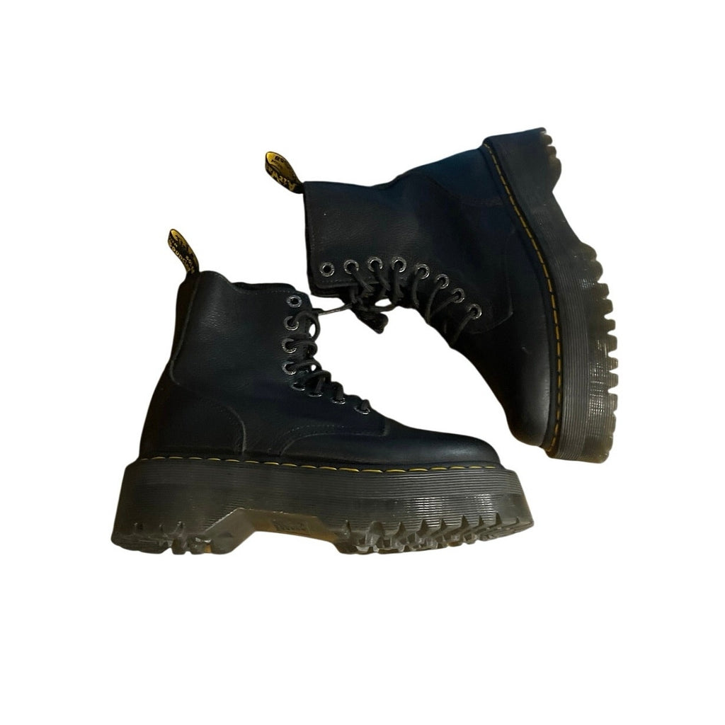 Dr. Martens Jadon III Pisa Leather Platform Boots SZ Women 7 Combat Punk Grunge